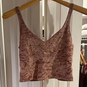 Lululemon Velvet Cropped Tank Top